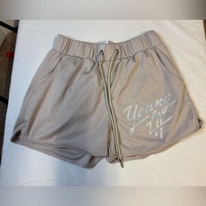 YoungLA Light Tan Textured Shorts